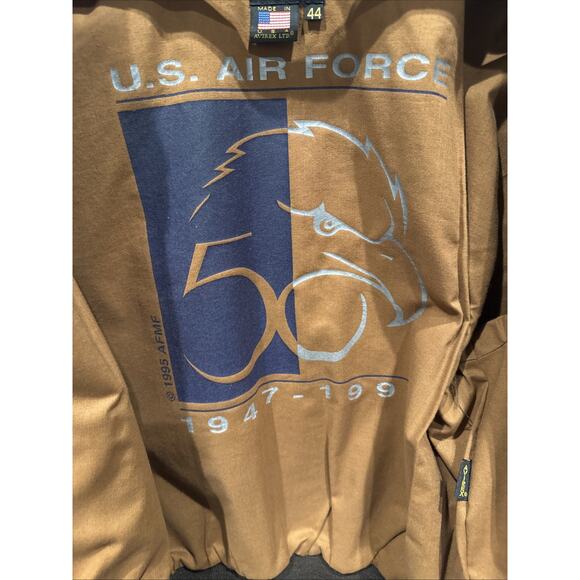 Avirex A-2 50th Anniversary 1947-1997 Genuine Goat Skin Leather‎ Jacket Size 44 - Picture 8 of 12